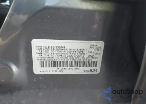 2006 Mitsubishi Outlander Se из США, поврежденный, VIN JA4LX41F06U013927